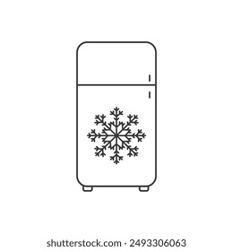 Refrigerator vector icon. Frig flat sign design. Freezer symbol pictogram. Frig icon. Refrigerator sign