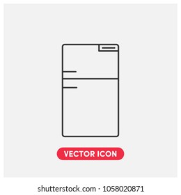 Refrigerator Vector Icon Illustration