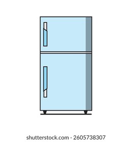refrigerator vector icon image food cooler illustration