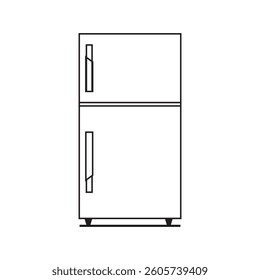 refrigerator vector icon image food cooler illustration