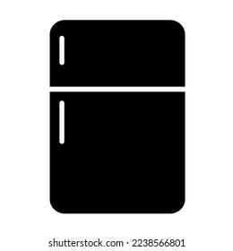 refrigerator vector icon isolated on white background, vector illustration, cookware, kitchenware 