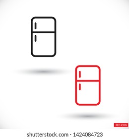 Refrigerator Vector icon . Lorem Ipsum Illustration design