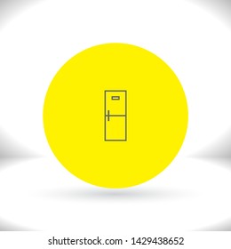 Refrigerator Vector icon . Lorem Ipsum Illustration design
