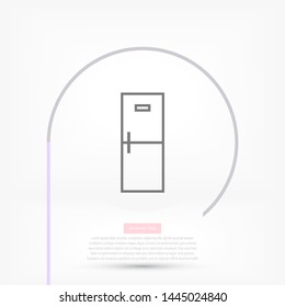 Refrigerator Vector icon . Lorem Ipsum Illustration design