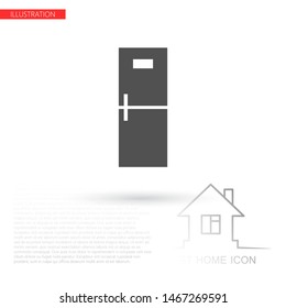 Refrigerator Vector icon . Lorem Ipsum Illustration design