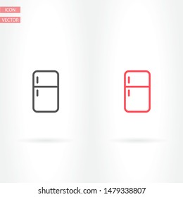 Refrigerator Vector icon . Lorem Ipsum Illustration design