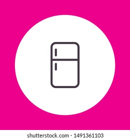 Refrigerator Vector icon . Lorem Ipsum Illustration design