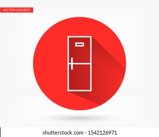 Refrigerator Vector icon . Lorem Ipsum Illustration design