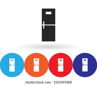 Refrigerator Vector icon . Lorem Ipsum Illustration design