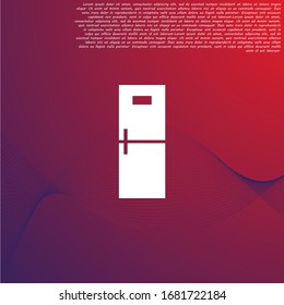 Refrigerator Vector icon . Lorem Ipsum Illustration design