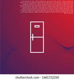 Refrigerator Vector icon . Lorem Ipsum Illustration design
