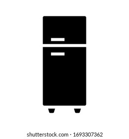 	
refrigerator vector icon on white background