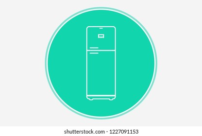 Refrigerator vector icon sign symbol