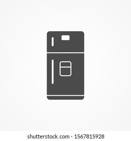 Refrigerator vector icon sign symbol