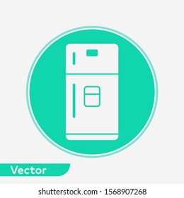 Refrigerator vector icon sign symbol