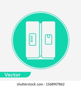 Refrigerator vector icon sign symbol
