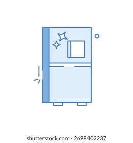 Icono de Vector de refrigerador ilustración de stock