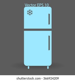 refrigerator vector illustration
