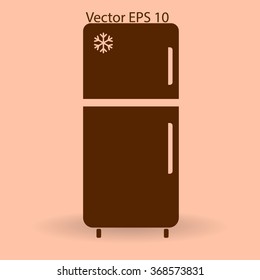 refrigerator vector illustration