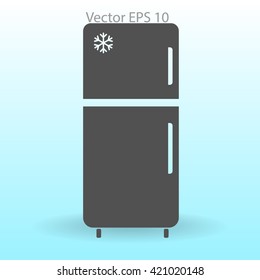 refrigerator vector illustration