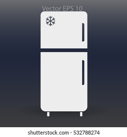 refrigerator vector illustration