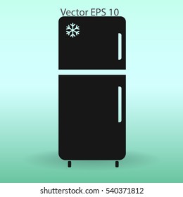 refrigerator vector illustration