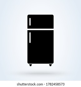 Refrigerator Vector Simple Modern Icon Design Stock Vector (royalty 