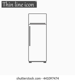 refrigerator Vector Style thin line