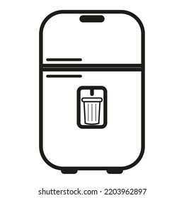 Refrigerator Water Dispenser Icon. Vector Illustration. Stock Image.