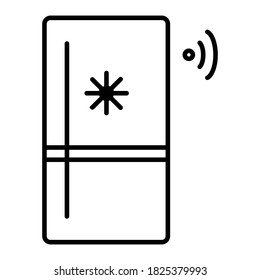 Kühlschrank mit WiFi-Funktionssymbol