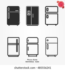Refrigerators icon vector