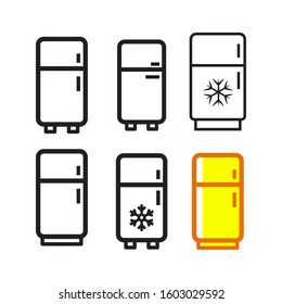 Refrigerators icon vector in simple design