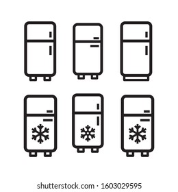 Refrigerators icon vector in simple design svg