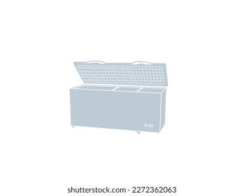 Refrigerators - Vector Illustration In Flat Design And With Highlights. Closed Fridge Isolated On A White Background. Kitchen Appliances. Royalty Free SVG, Cliparts, Vectors, And Stock Illustration .