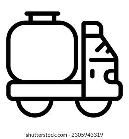 Refuel lpg truck icon outline vector. Business energy. Sea liquid