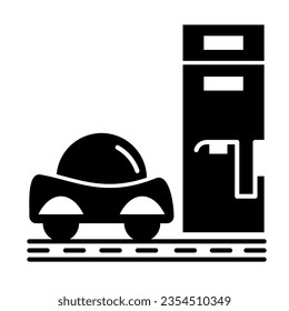 icono de reabastecimiento de combustible para viajes y viajes