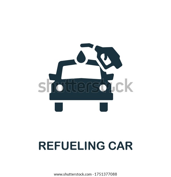 Refueling Car icon. Simple element from carsharing\
collection. Creative Refueling Car icon for web design, templates,\
infographics and\
more