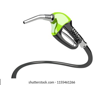 refueling gun realistic vector illustration isolated