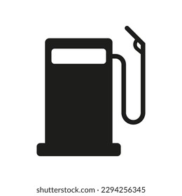 Refueling icon. Diesel vehicle refueling petrol gas station. Vector illustration.