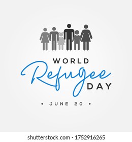 Refugee Day Vector Design Illustration