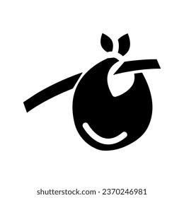 refugee glyph icon illustration vector graphic. Simple element illustration vector graphic, suitable for app, websites, and presentations isolated on white background