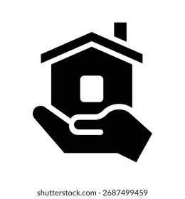 refugee glyph icon illustration vector graphic. Simple element illustration vector graphic, suitable for app, websites, and presentations isolated on white background