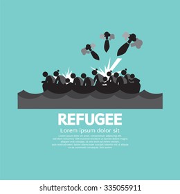 Refugee Graphic Symbol Vector Illustration