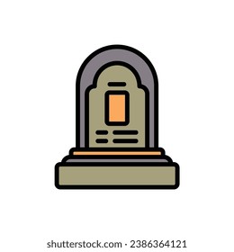 Refugee Grave Icon Vector Illustration
