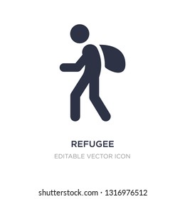 refugee icon on white background. Simple element illustration from Miscellaneous concept. refugee icon symbol design.