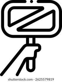 refugee icon. Thin Linear Style Design Isolated On White Background