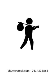 refugee icon, vector best flat icon.