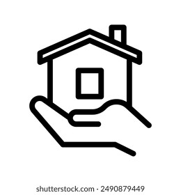 refugee line icon illustration vector graphic. Simple element illustration vector graphic, suitable for app, websites, and presentations isolated on white background