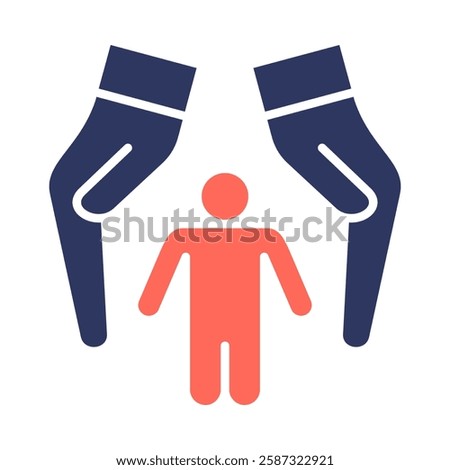 Refugee Support Icon Element For Design
