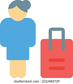 refugee Vector illustration on a transparent background. Premium quality symmbols. Line Color vector icons for concept and graphic design. 
